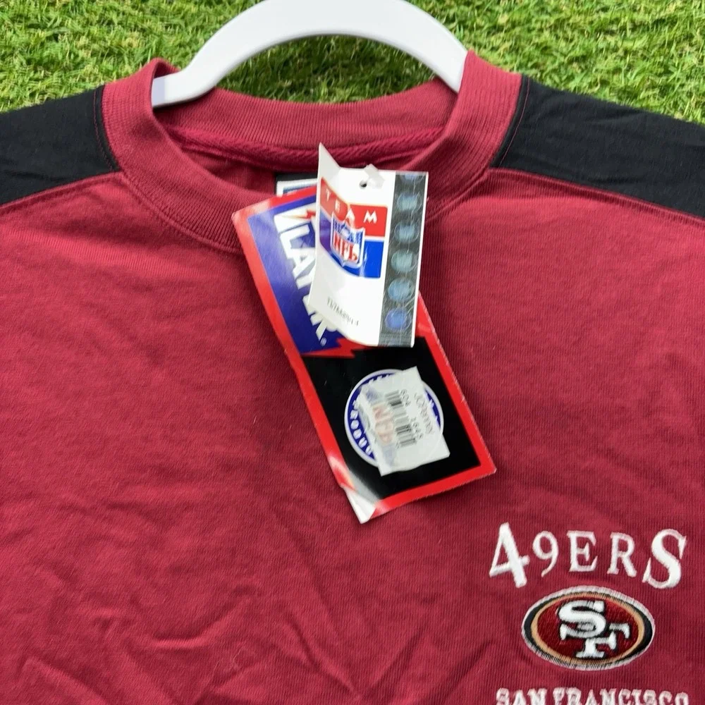 San Francisco 49ers Shirt Mens Medium NFL Pro Player Red Long Sleeve NWT